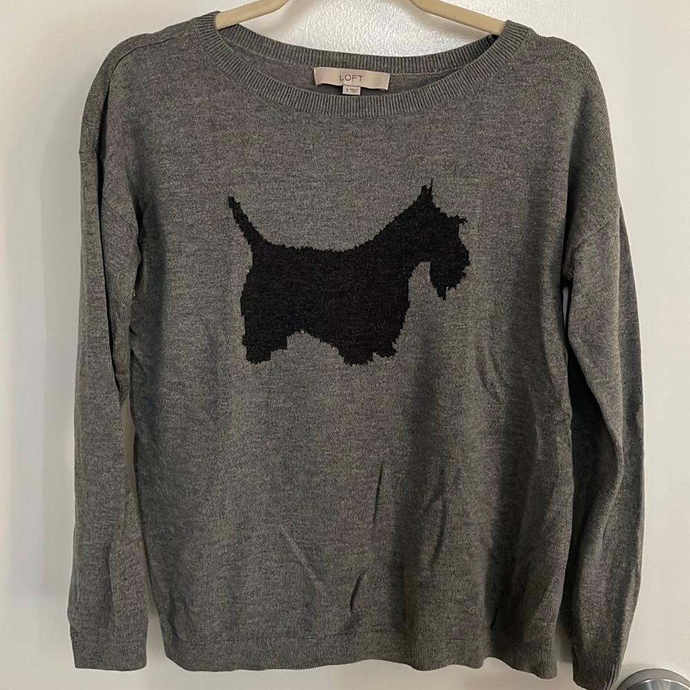 Loft Cute Scottie dog sweater